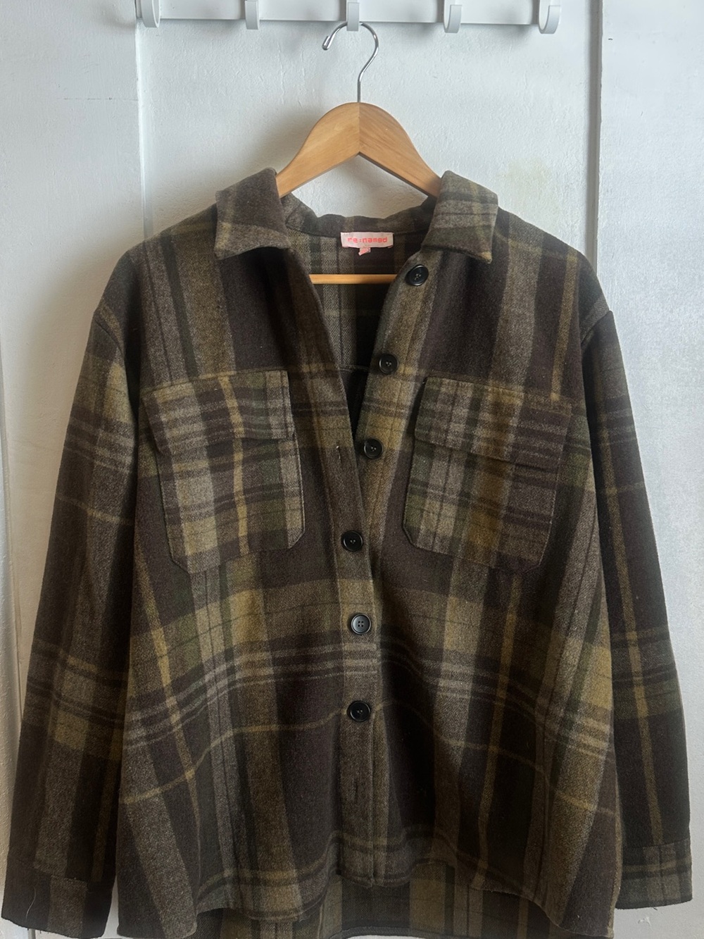 Plaid flannel jacket